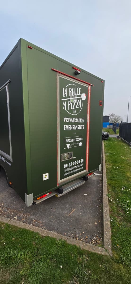 Covering food truck La Pelle à Pizza - face latérale
