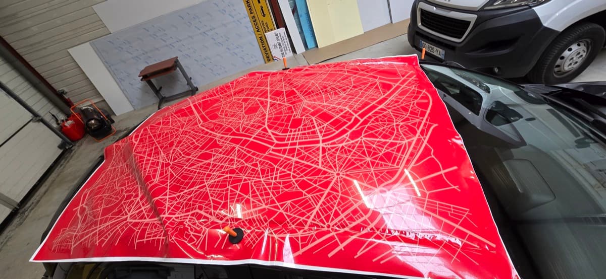 Covering décoratif plan de ville pour iBay