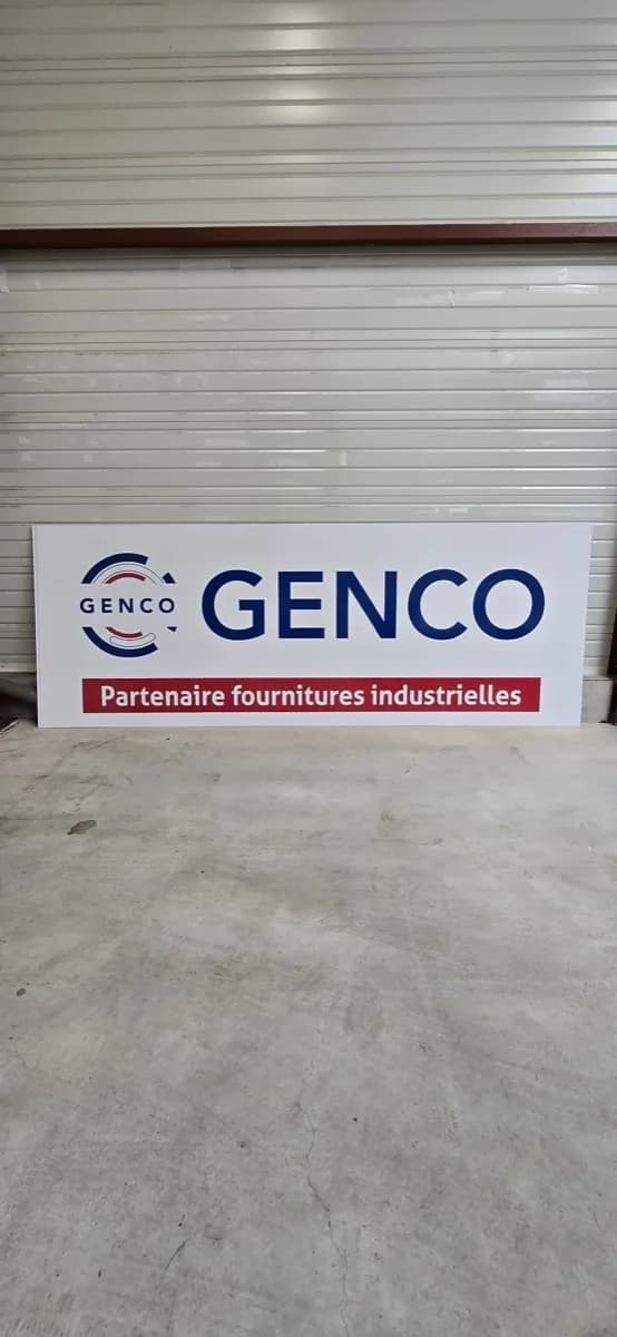 Enseigne GENCO réalisée par ATELIER L