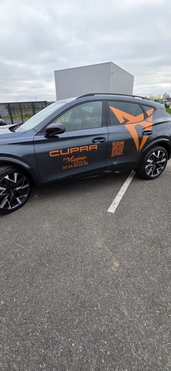 Flocage Cupra réalisé par ATELIER L